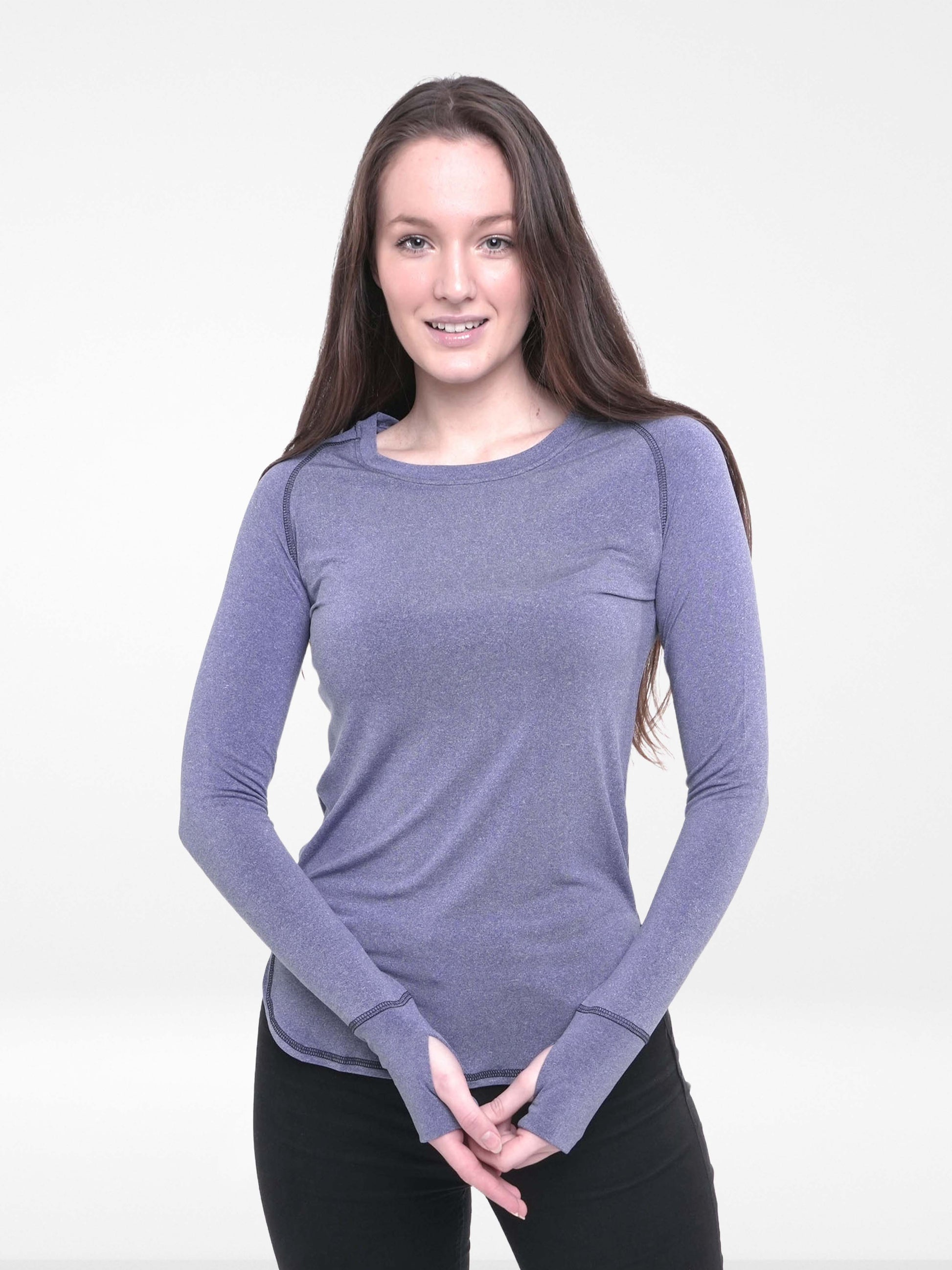 Loose Fit Quick Dry Long Sleeve Gym Yoga Tops T-Shirt - Inteblu™