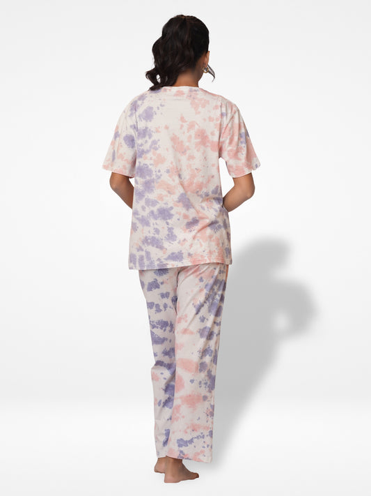 Women Tie Dye Lounge Suit. - Inteblu™