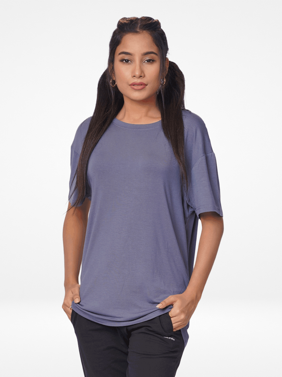 Women Oversized T-Shirt Short Sleeve - Inteblu™