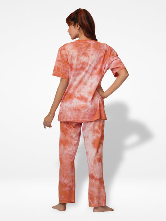 Women Tie Dye Lounge Suit.