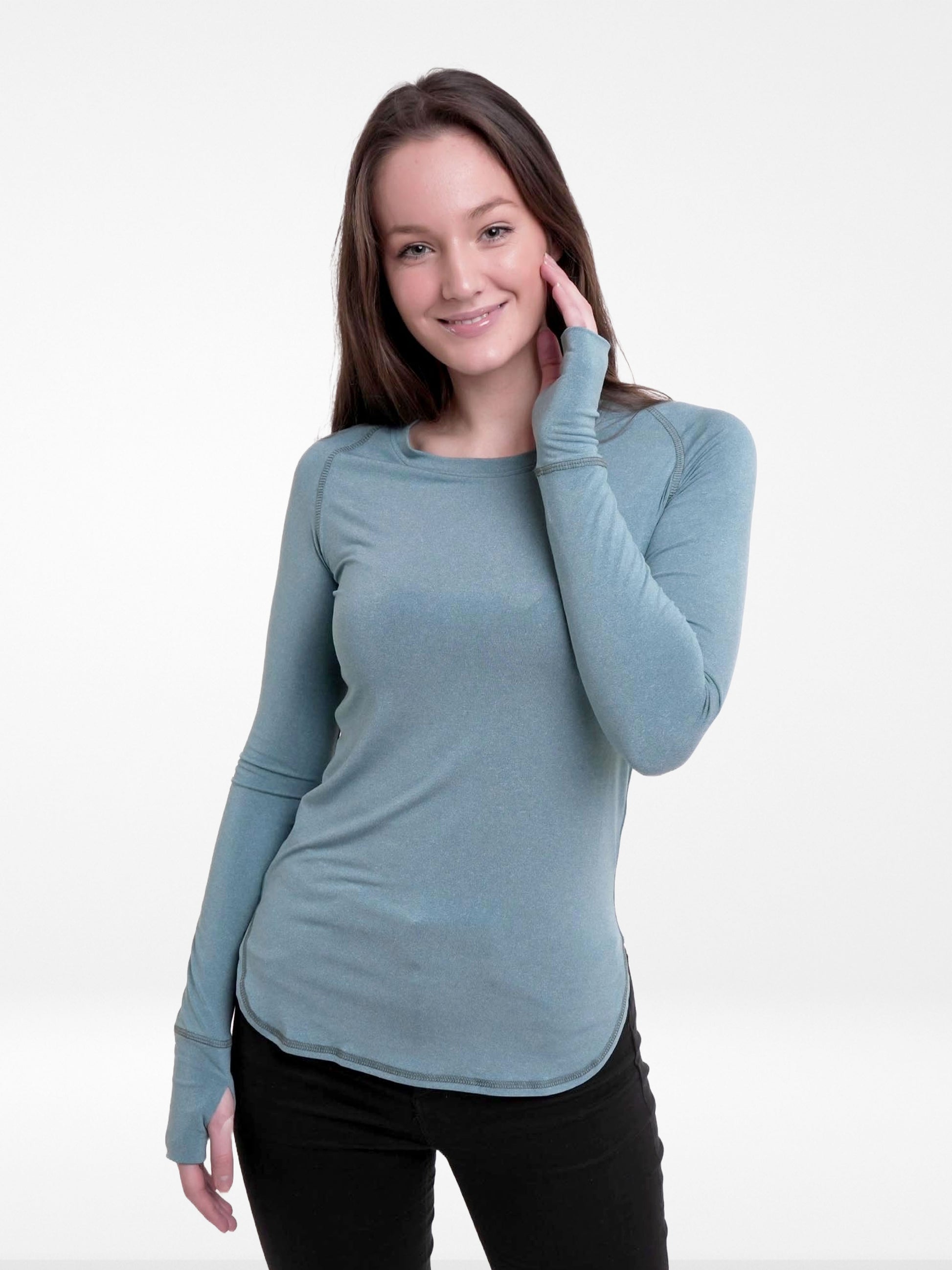 Loose Fit Quick Dry Long Sleeve Gym Yoga Tops T-Shirt - Inteblu™