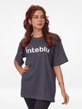 Women Graphics Logo Print T-shirt with Short Sleeves and Round Neck - Inteblu™