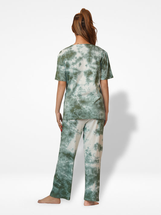 Women Tie Dye Lounge Suit. - Inteblu™