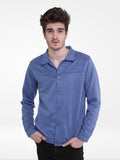 Men Casual Suede Front Button Jacket. - Inteblu™