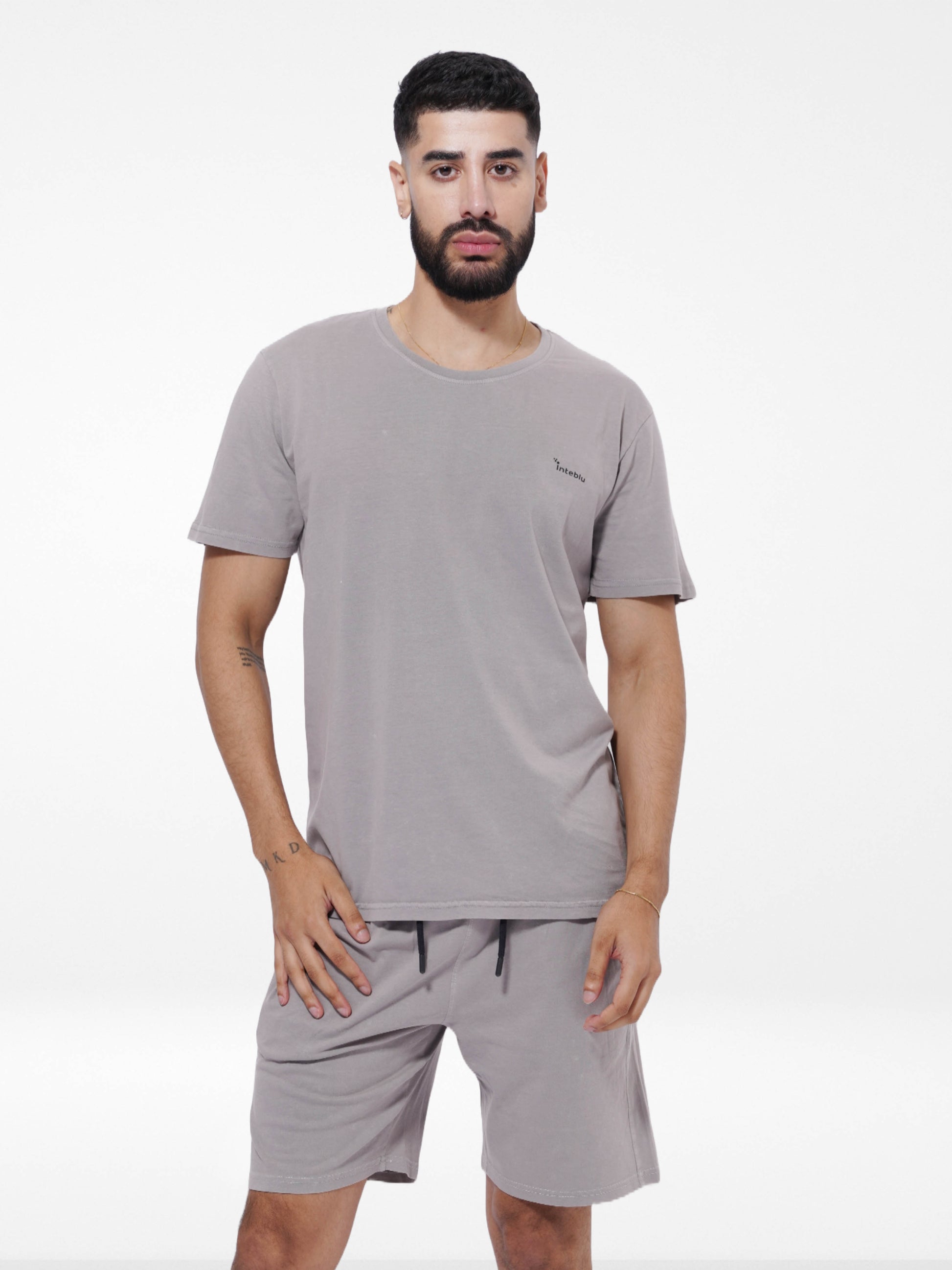 Slim Fit T-Shirt & Shorts Set -Summer Outfit - Inteblu™