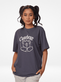 Women Cute Bear Print T-shirt with Short Sleeves and Round Neck - Inteblu™