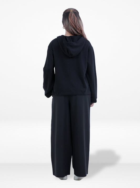 Women's Button Down Hoodie Long Sleeve Pullover Fall Winter Jacket, Casual Warm Outerwear for Everyday Wear