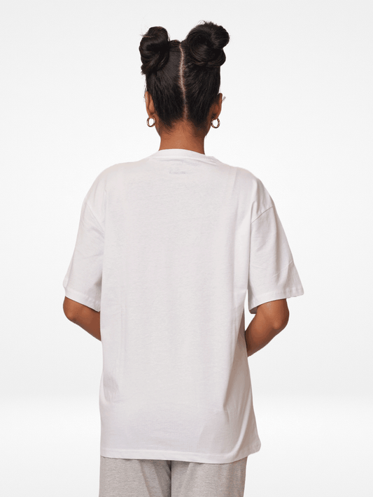 Women's Graphics Logo Print T-shirt with Short Sleeves and Round Neck