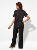 Women Satin Sleepwear Notch collar sleepwear set in Satin fabric - Inteblu™
