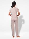 Women Short Sleeve Cotton Loungewear Set - Inteblu™