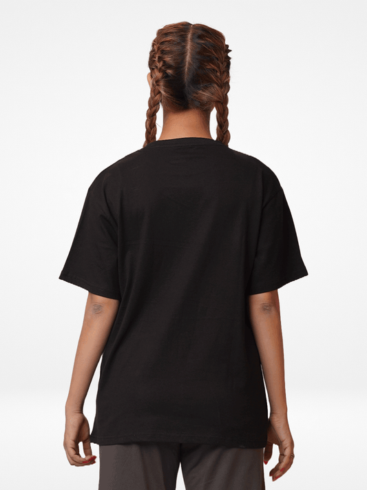 Women Cute Bear Graphics Print Cotton T-shirt