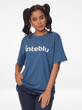 Women Graphics Logo Print T-shirt with Short Sleeves and Round Neck - Inteblu™