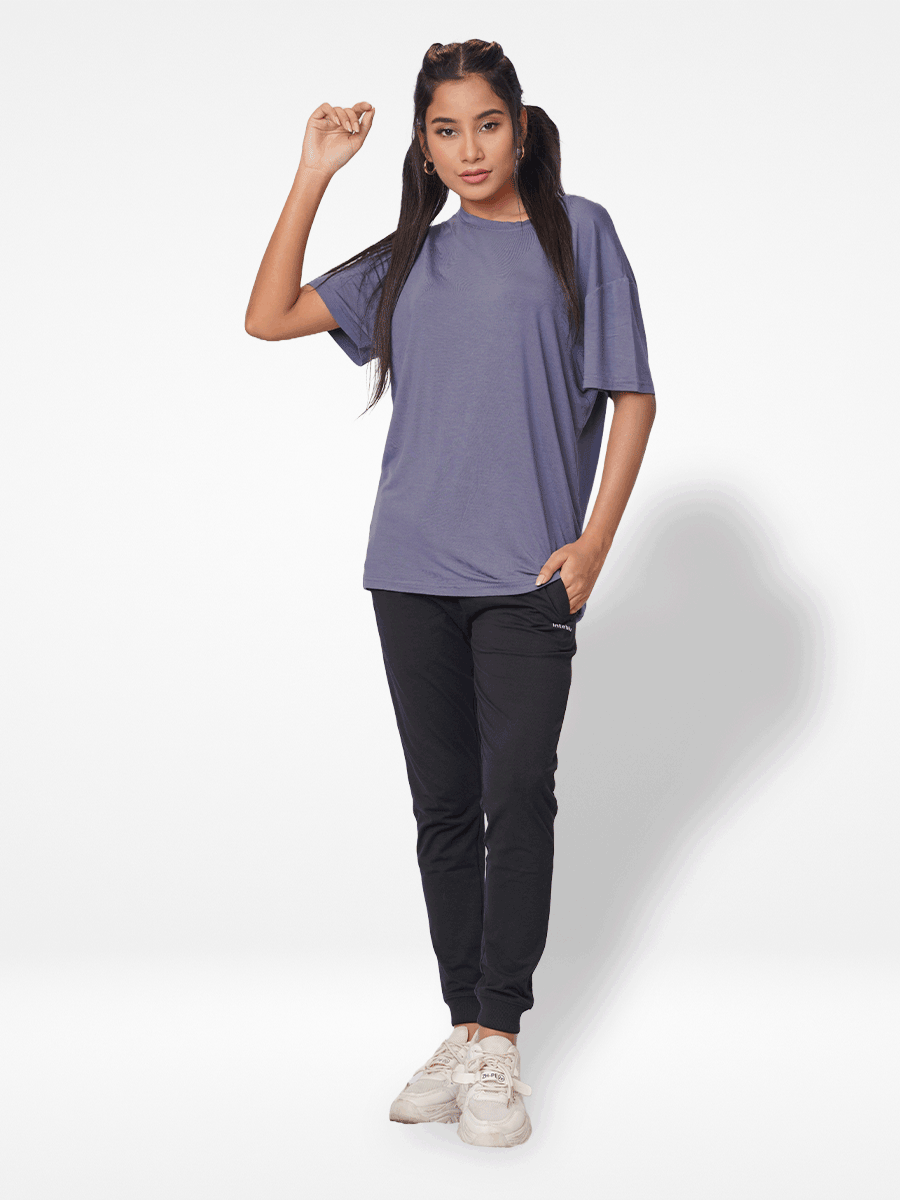 Women Oversized T-Shirt Short Sleeve - Inteblu™