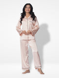 Women's Satin Notch collar & Full Sleeve Sleepwear set |Satin Fabric - Inteblu™