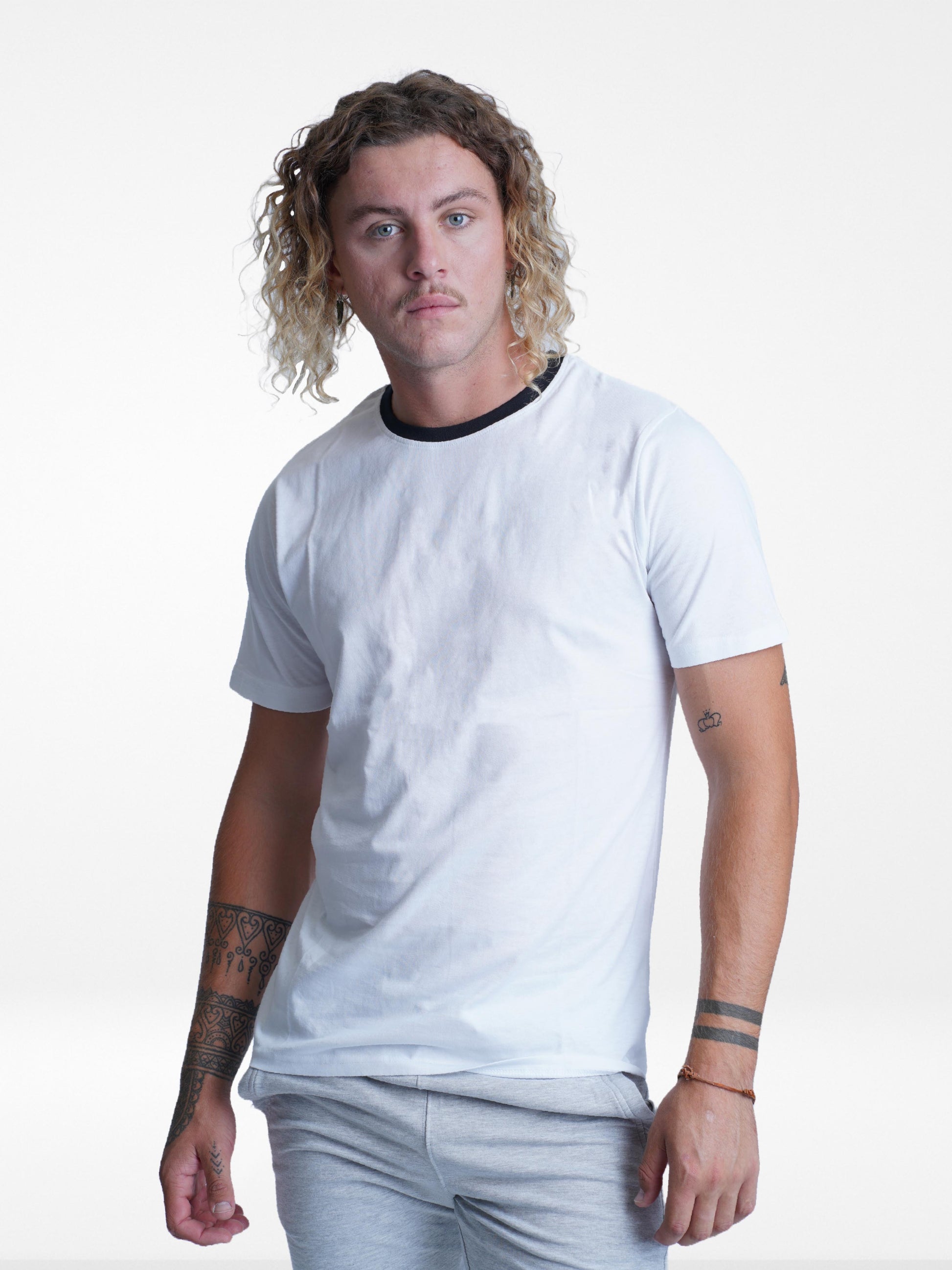 Men's Regular T-shirt, Customize Collar. - Inteblu™