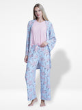 Floral Sleepwear Three pcs sets. - Inteblu™