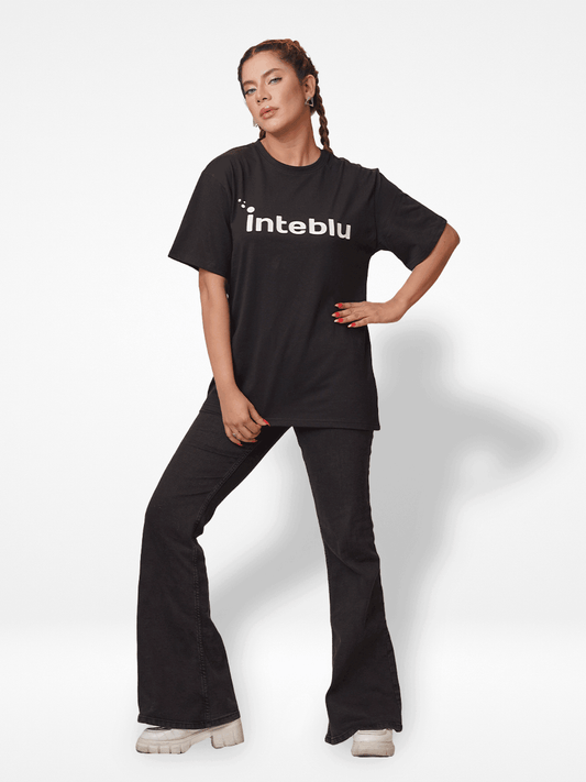 Women Graphics Logo Print Cotton T-shirt - Inteblu™