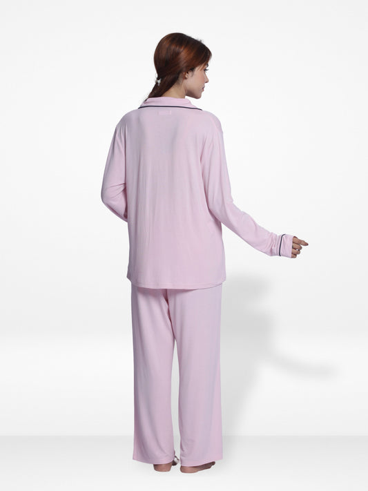 Women's Luxurious Blend Modal Sleepwear Long Sleeve Pyjama Set