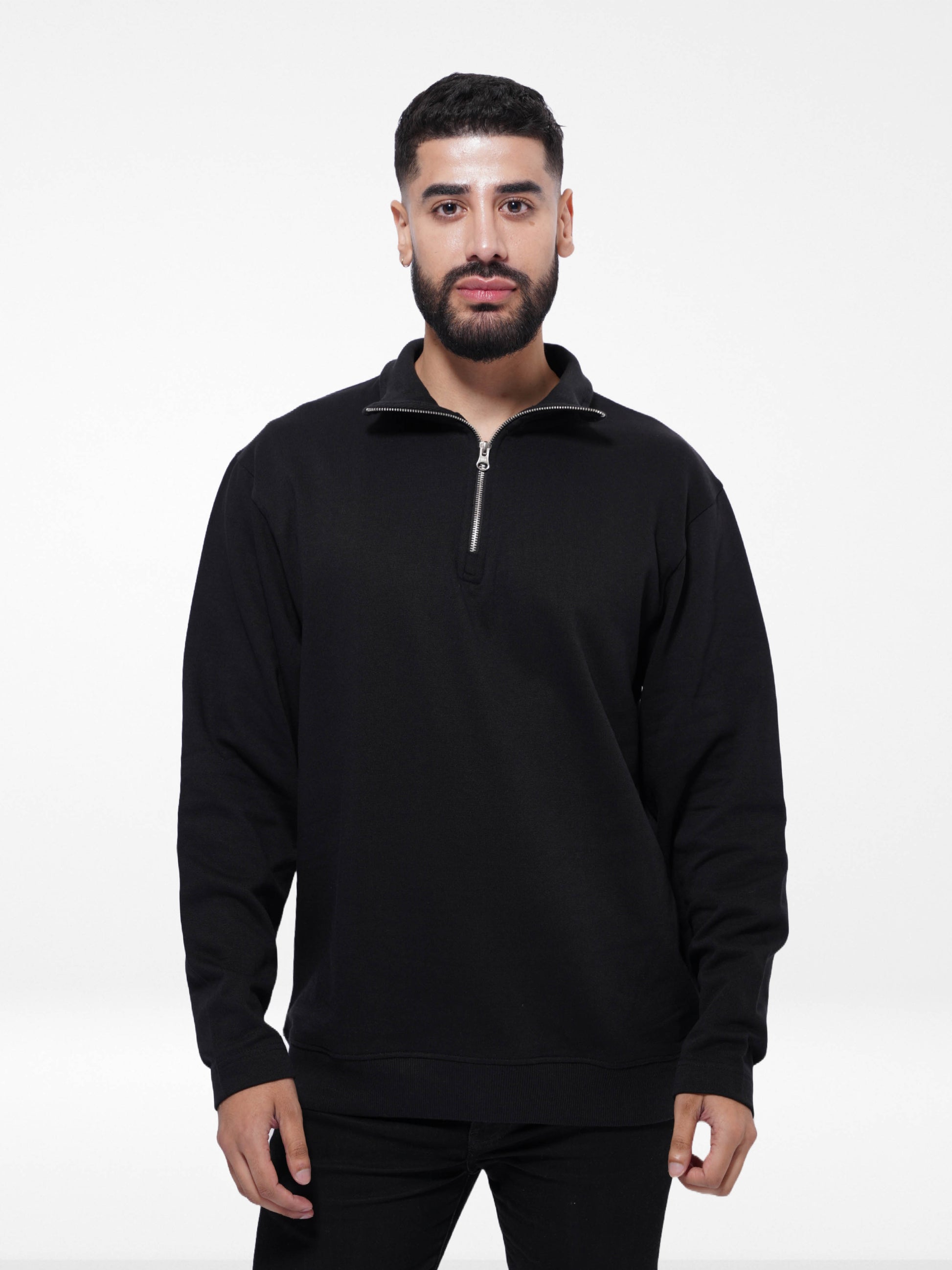 Men's Long Sleeve High Neck Sweatshirt - Inteblu™