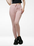 Stylish Pink Cotton Joggers with Logo Print - Inteblu™