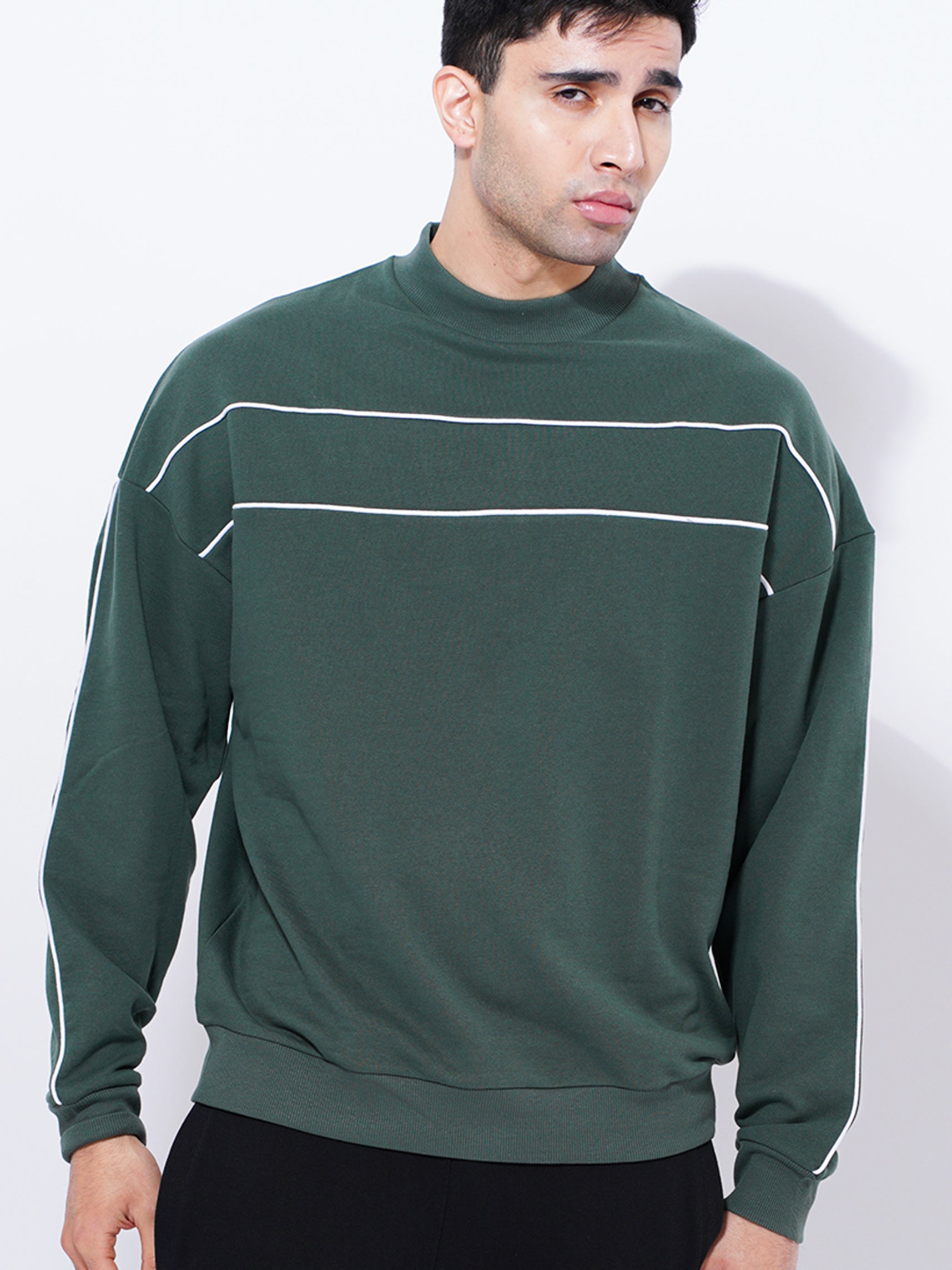 Men's Cotton Sweatshirts | Green Color