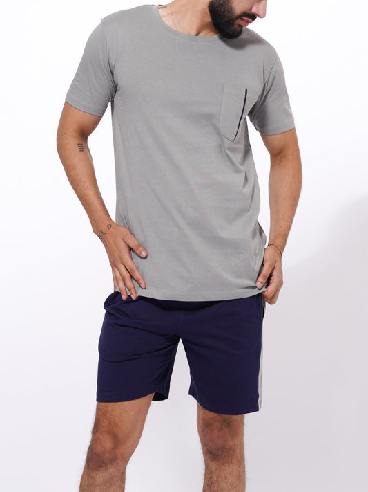 Men's Cotton Pocket T-Shirt & Short’s Set