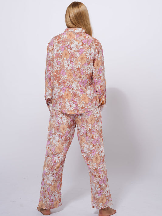 Women Floral Print AOP Co-Ord Set with Luxury Details - Inteblu™