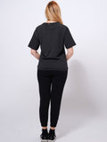 Women's Oversized Dance fit T-Shirt - Black - Inteblu™