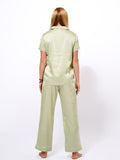 Women Satin Sleepwear Notch collar sleepwear set in Satin fabric - Inteblu™