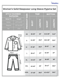 Women Sleepwear Long Sleeve Pyjama Set Wine Check-inteblu