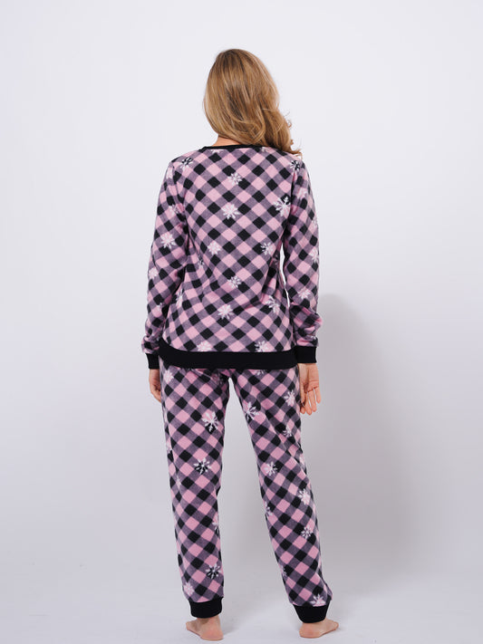 Classy Check Women Christmas Wear Pyjama Set - Inteblu™