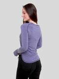Loose Fit Quick Dry Long Sleeve Gym and Yoga Tops T-Shirt - inteblu
