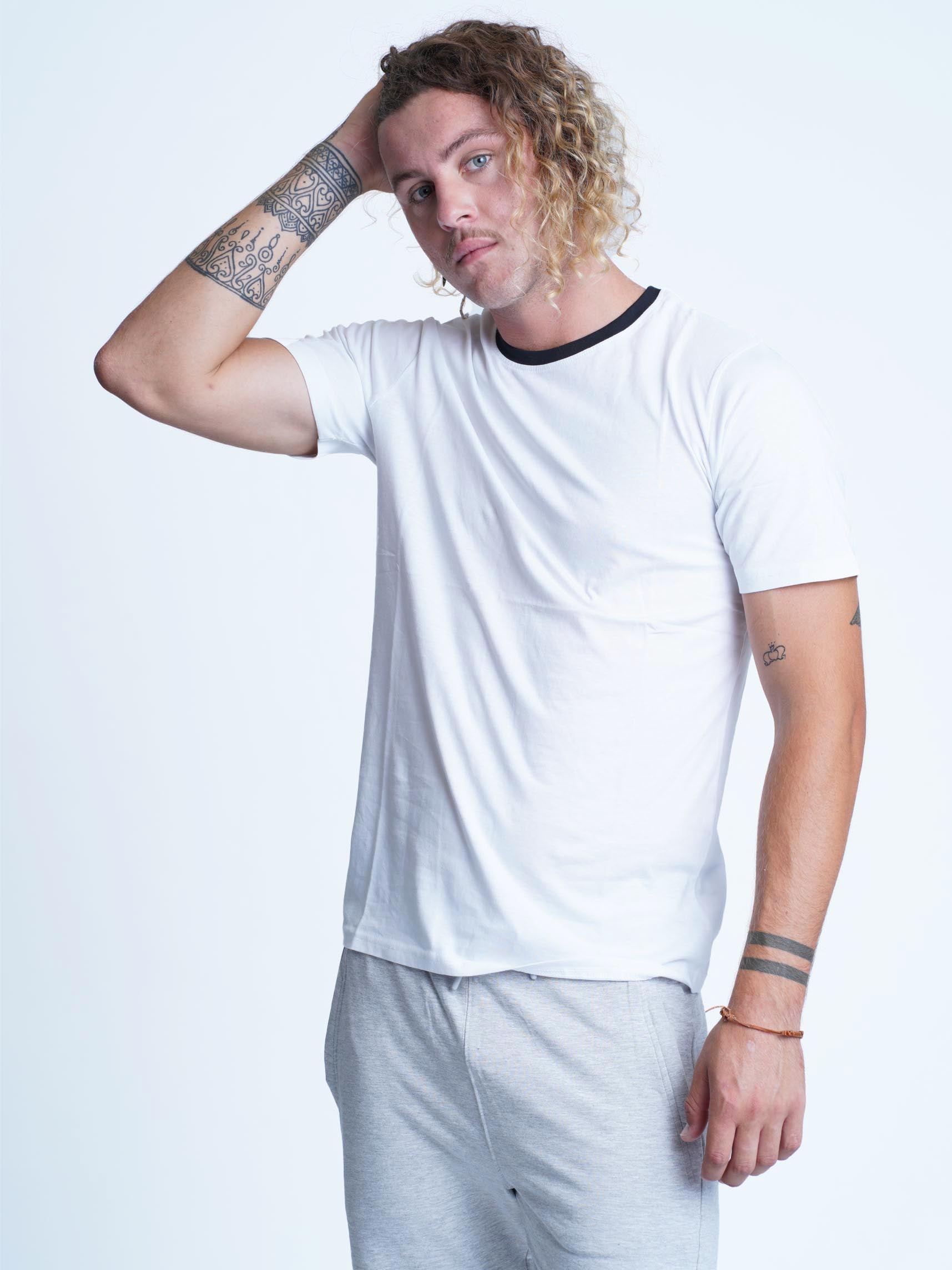 Men's Regular T-shirt, Customize Collar. - Inteblu™