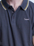 Men's Slim-Fit Pique Polo Shirt - inteblu
