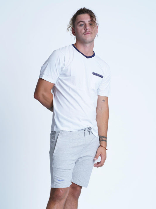 Men's V-Neck T-shirt With Chest Pocket - Inteblu™